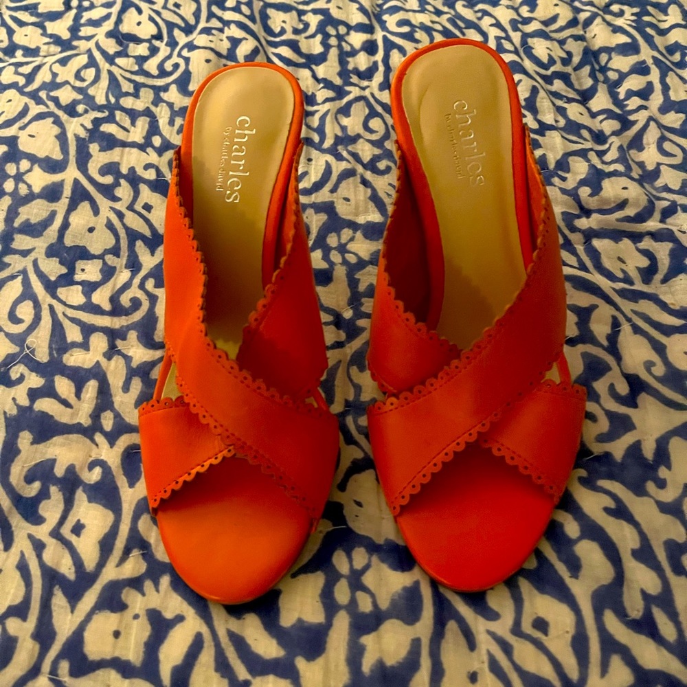 Beautiful Charles David heels; comfortable leather